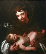 Bernardo Strozzi Saint Antony of Padua holding Baby Jesus Germany oil painting artist